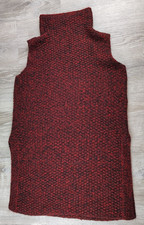 Sweater Dress L Tunic Robert Kitchen Canada Slits Cowl Neck Sleeveless Mohair