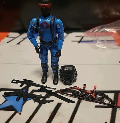 GI Joe Black Major Custom  Snake Eyes ARAH Style With Weapons