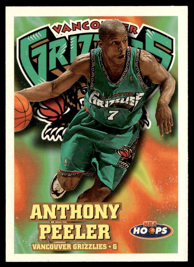 1997-98 Skybox NBA Hoops Anthony Peeler #156 Vancouver Grizzlies