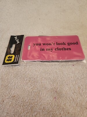 Inventive Travelware Pink Luggage Tag ''You Won't Look Good In My ....'' box 346
