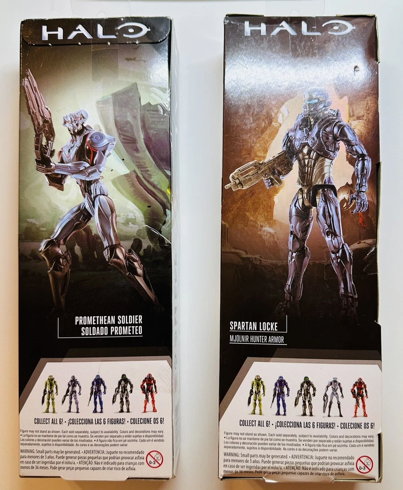 Figuras de acción posables Halo 12" Promethean Soldier y Spartan Locke Mattel 2016 Foto 2 de 4