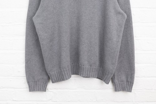 Vintage Polo Ralph Lauren Strickpullover Pullover LARGE Herren Rundhals Grau - Bild 3 von 8
