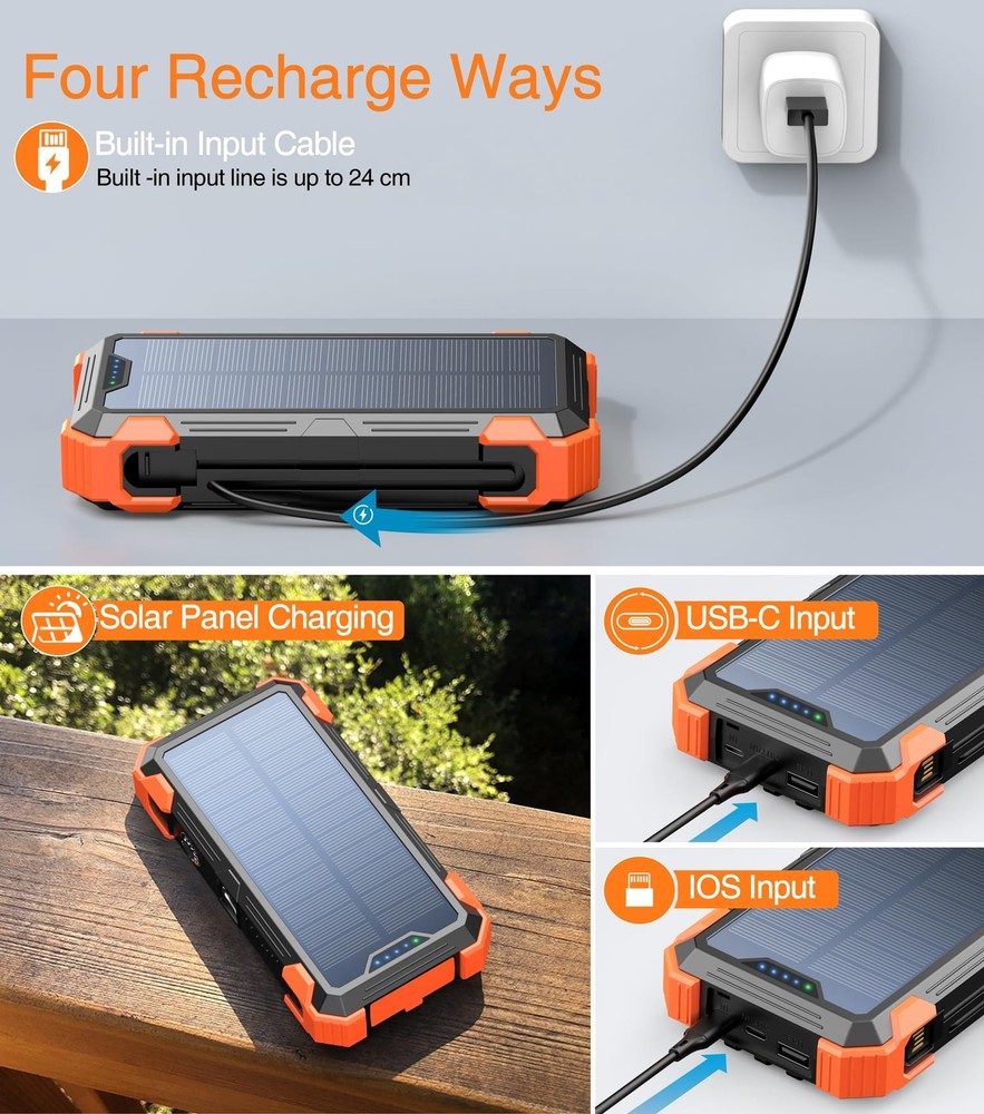 High-Capacity 42800mAh Power Bank with Built-in 4 Cables, Thermometer, and 15W Fast Charging – Ultimate Portable Charger for All Devices High-Capacity 42800mAh Power Bank with Built-in 4 Cables, Thermometer, and 15W Fast Charging – Ultimate Portable Charger for All Devices