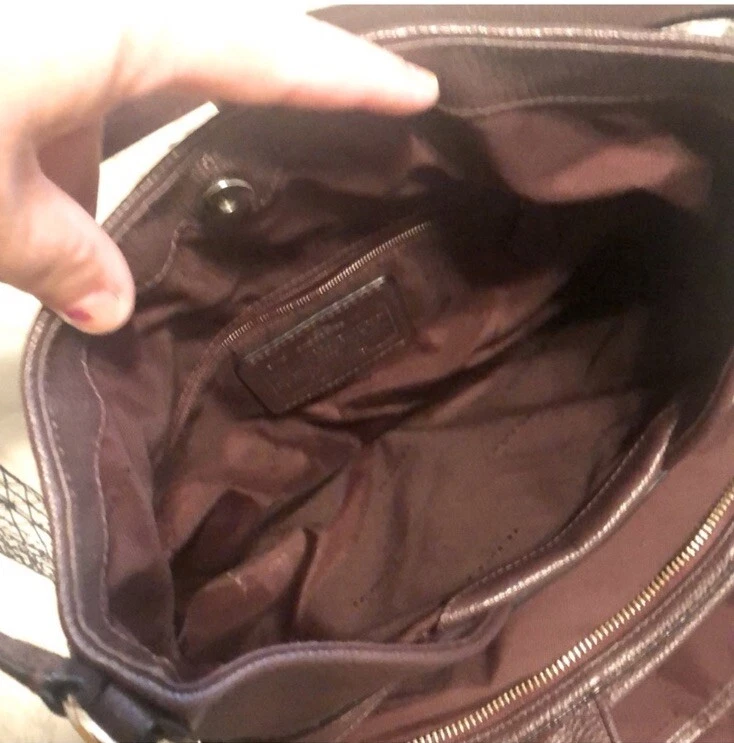 Coach Edie 31 Patchwork Leather Shoulder Bag Large Purple Women - Image 4 of 4