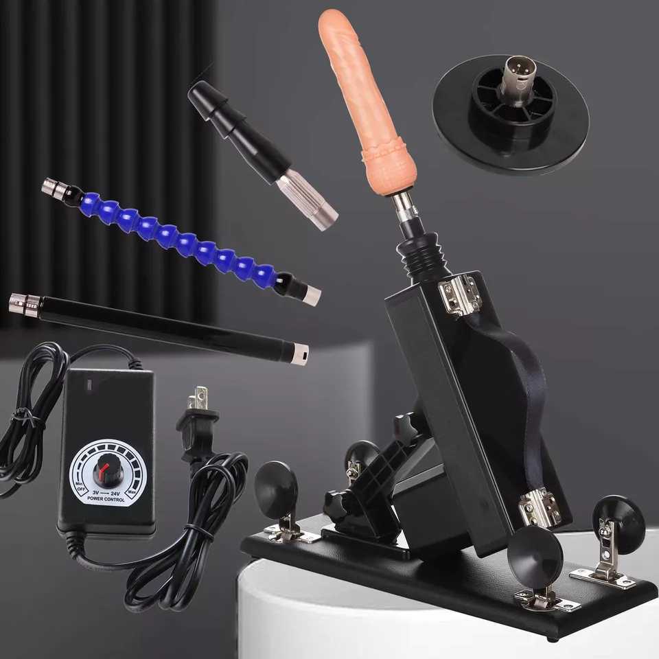 Electric Women Sex Machine Thrusting Huge Dildo Realistic Masturbation