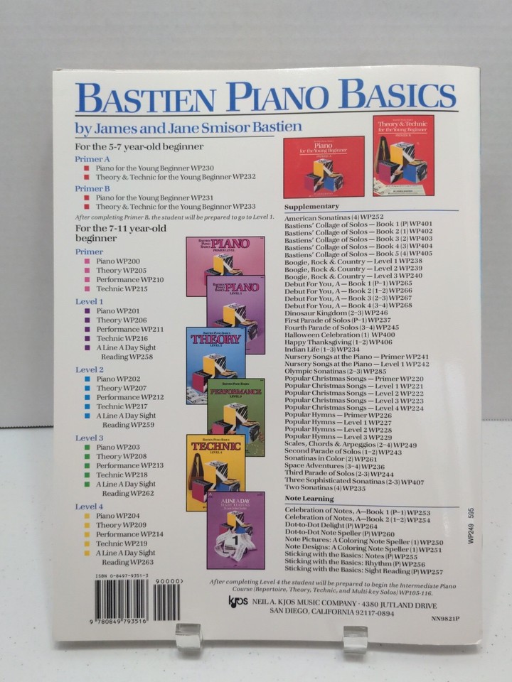 Scales Chords & Arpeggios Sheet Music Song Book James Bastien Piano