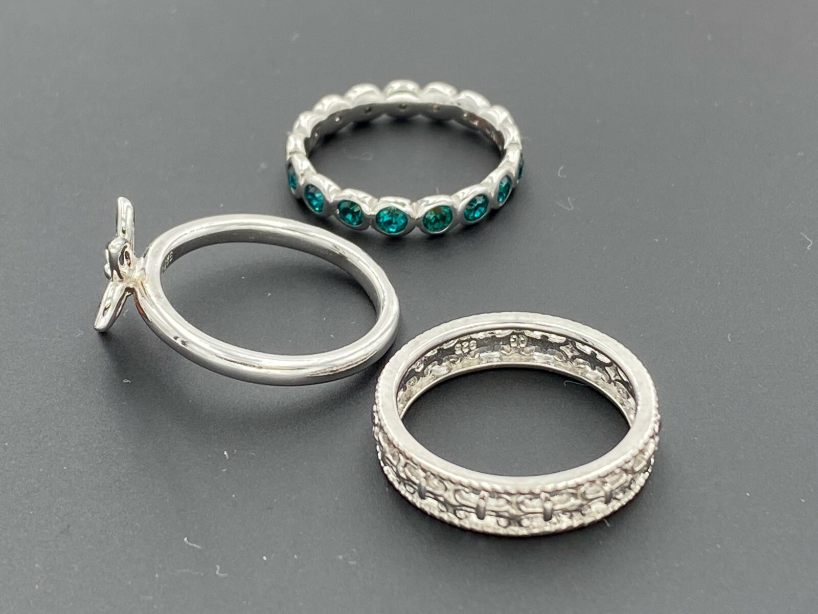 STACKABLE EXPRESSIONS STERLING SILVER 925 GARNET … - image 3