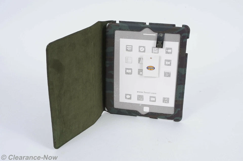 Cubierta electrónica/soporte verde camuflaje tableta Fossil Bunker precio de venta sugerido por el fabricante $50 NUEVO CON ETIQUETAS 4323 Foto 3 de 4