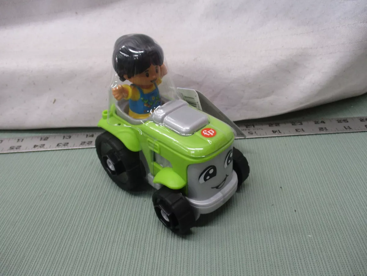 Fisher Price Little People girl farmer toy New green tractor set