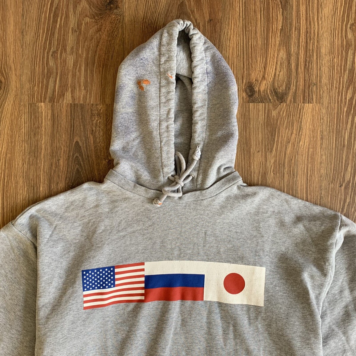 Gosha Rubchinskiy 18Aw FlagS Grey Cotton Custom Hoodie | eBay Gosha Rubchinskiy 18Aw FlagS Grey Cotton Custom Hoodie | eBay