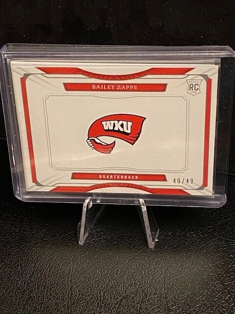 2022 Panini National Treasures Bailey Zappe no.SB-BZA RPA Booklet /49 - Image 2 of 4