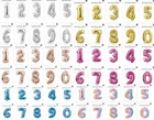 Colourful Gaint 65cm Large Numbers Foil Balloon Birthday Party Helium / Air UK
