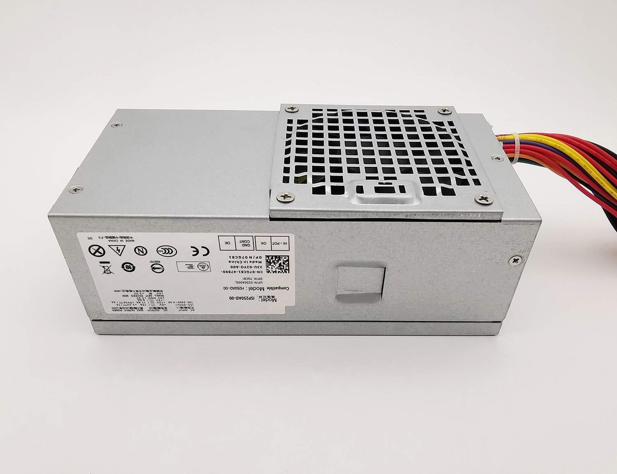 D250AD-00 H250AD-00 250W Voeding PSU – Compatibel Met Dell Optiplex 390 3010 990 790 DT 530s 537s 540s 545s 546s 560s 570s 580s Vostro 200s 220s 230s Studio 400 540s Slim Desktop