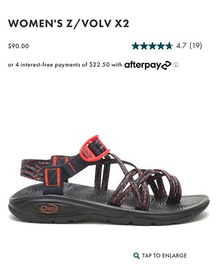 Chaco Men\'s Z/Volv 2 Sandals Black Adjustable Webbing Unisex Men 9 US Women 10.5 J105085 Chaco Men main image 4