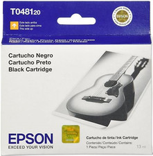 New Genuine Epson 48 Black Ink Cartridge Bag RX500 600