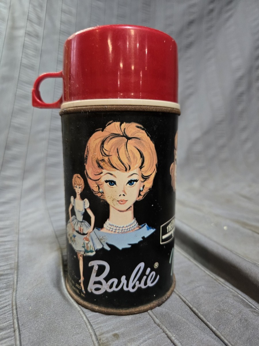 バイナルメーション・ボーピープ 1965 Barbie Midge Skipper Lunchbox Thermos Only Mattel Doll Girl's