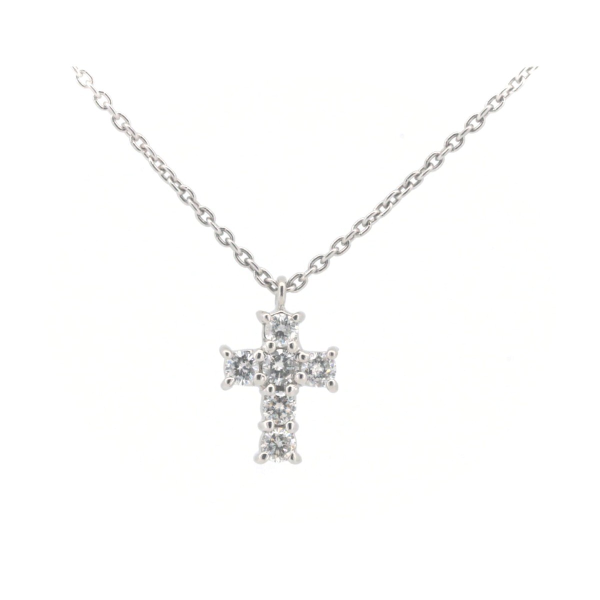 pt850バンドームクロスネックレス Vendome Aoyama Diamond Cross 0.18ct PT900/PT850 (Platinum