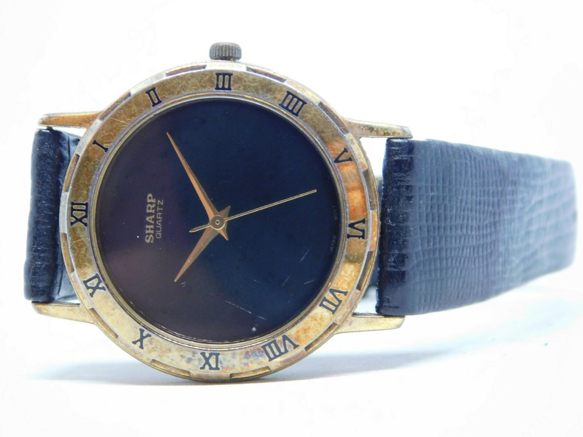 Sharp 273811 Gold Tone Case Quartz Analog Unisex Watch for  display picture 1