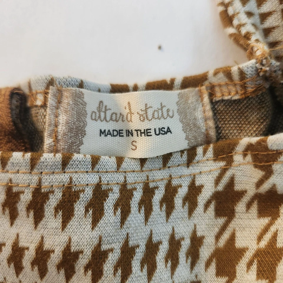 Top Altard State pata de gallo Crop Puff EE. UU. Talla S despistado Cher Josh de moda Y2K Foto 3 de 4