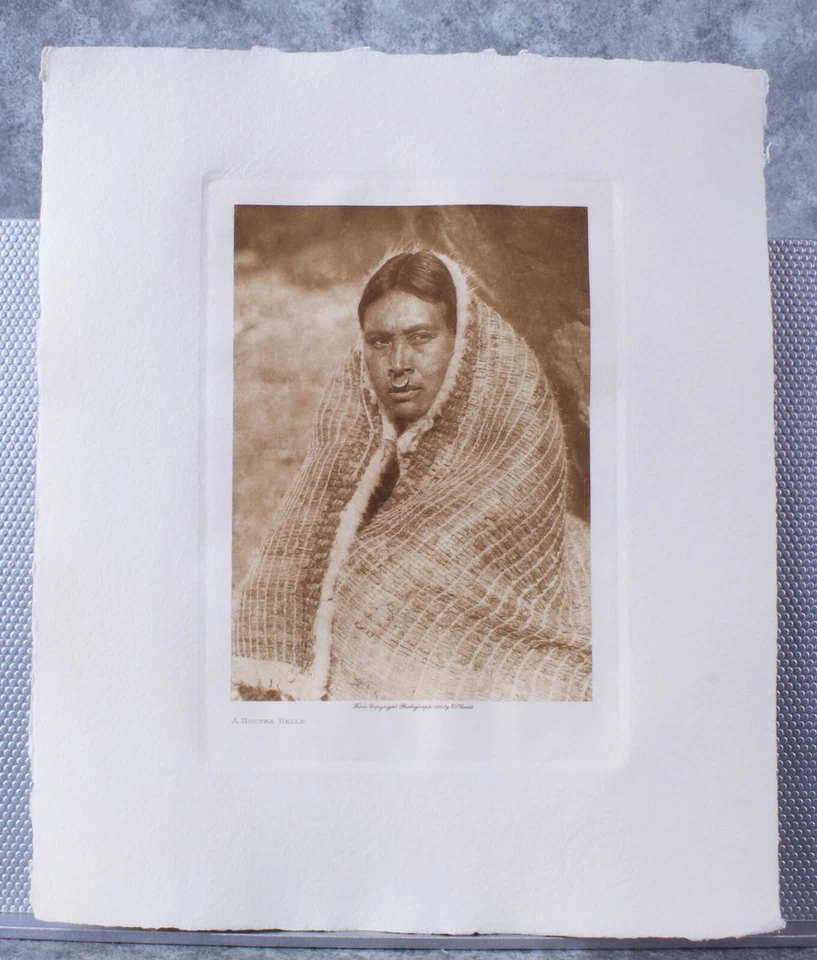 Edward S.Curtis Fotograbado A Nootka Belle Classic Gravure Company  Foto 2 de 2