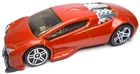 2002 HOT WHEELS ZOTIC RED 1:64 DIECAST 2 3/4" CAR WITH SILVER / CHROME