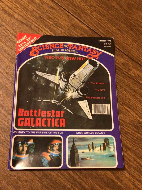 SCIENCE FANTASY FILM CLASSICS October 1978 Battlestar Galactica 22"x 32 W/Poster