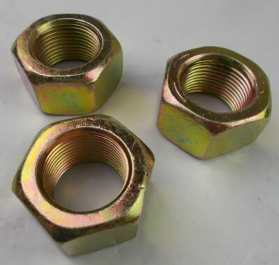 Hex Nut 1'' - 14 Fine Thread  ''3 Nuts''  Grade 8 Zinc 1-14