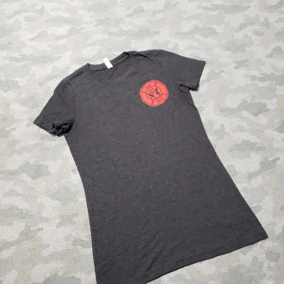 Top Jack Daniels para mujer gris medio hecho en EE. UU. manga corta Foto 2 de 4