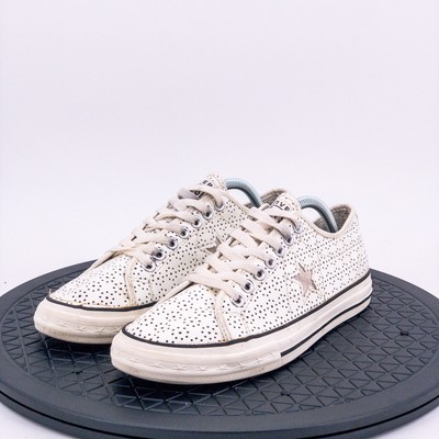 converse one star perforated leather