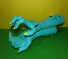Halloween Decoration Blue Yellow Fingers Skeleton Hands Plastic Fake Human Hand