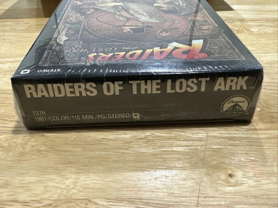 Indiana Jones Raiders of the Lost Ark VHS Sealed w/ Watermark - Image 4 of 4