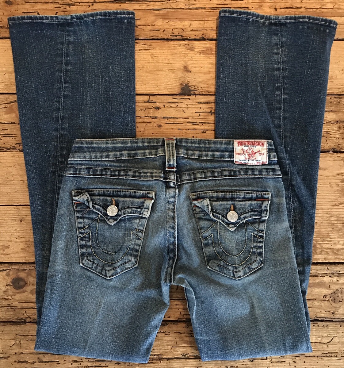 TRUE RELIGION JOEY PATCH BIG T デニム 28 True Religion VINTAGE True Religion Jeans Womens 28 Joey Big