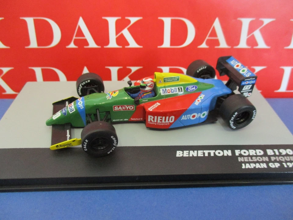 Die cast 1/43 Modellino Auto F1 Benetton Ford B190 Japan GP 1990 N. Piquet - Immagine 2 di 4