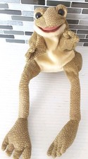 Folkmanis Funny Frog Hand Puppet Cute Big Shiny Eyes