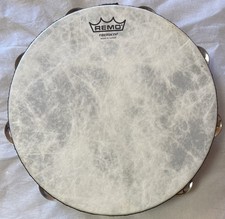 Remo Fiberskyn Tambourine 10  Double Row Jingles Percussion Drum