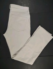 KENNETH COLE-NWT-Men's Outerspace Beige Stretch Flat Front Tech Pants-Size 34x30