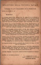 Militari bollettino vittoria navale F. Piccolo non spedita