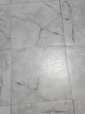 Classic White Grey Veins Peel and Stick Vinyl Floor Tiles 20 Pack 12x12 inches