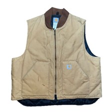 Carhartt Quilted Lined 2XL Vest Carhartt Brown V01 Men  s