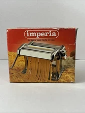 Imperia Pasta Making Machine Stainless Steel Made In Italy Deluxe New Open box
