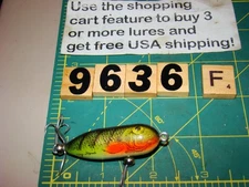 V9636 F HEDDON TINY TORPEDO GOOD NATURAL COLOR FISHING LURE