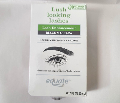 Equate Lash Enhancement Lush Looking Lashes Black Mascara Nourish Volumize NEW