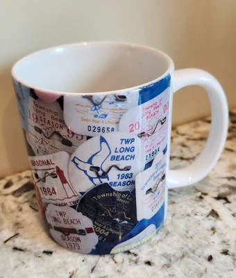 LONG BEACH ISLAND, NJ Beach Tag Mug.      Great Condition.
