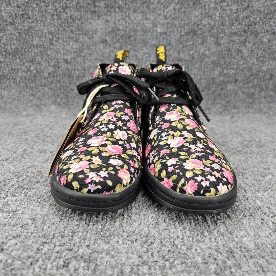 Botines Dr Martens ETTY para mujer talla 7 florales negros de lona Foto 4 de 4