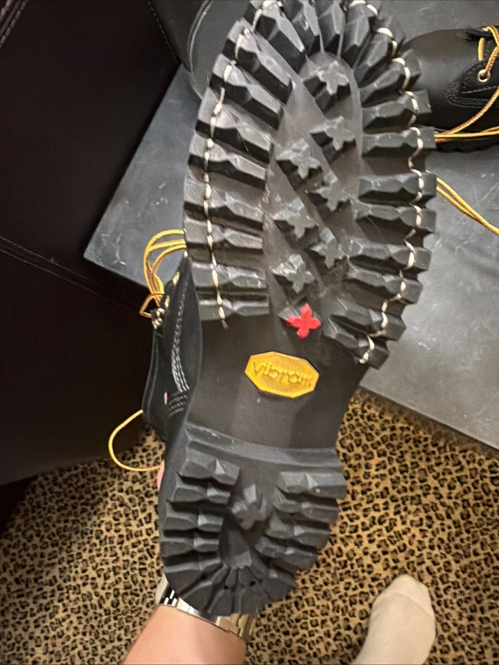 "Barcos de trabajo Hathorn Explorer LTT Millwright punta de acero 10"" (negros) (NUEVOS)" Foto 3 de 4