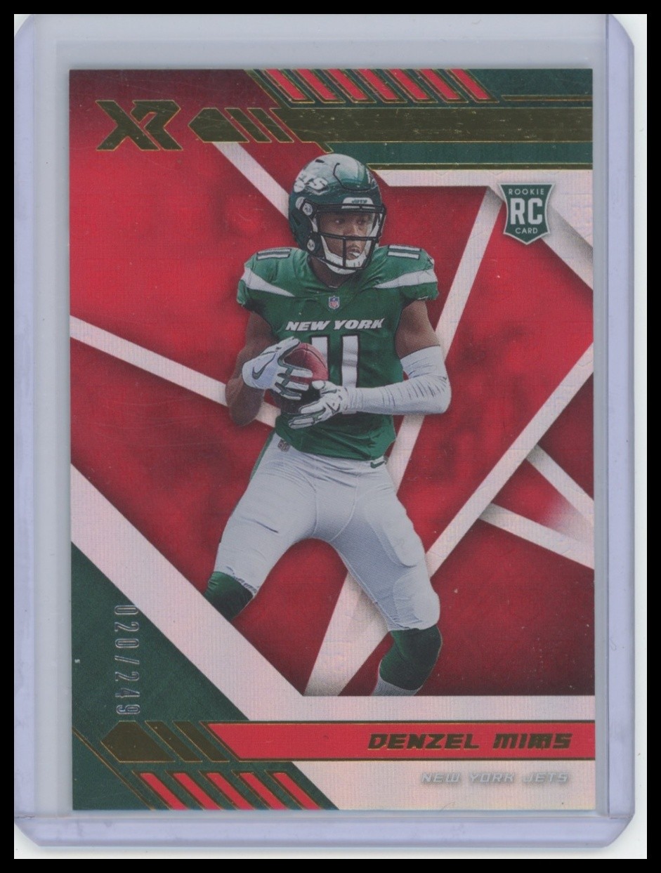 Denzel Mims Panini XR #123 Red