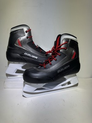 BAUER Expedition Men s 8 Woman s 9 Black/Red/Grey Hockey Skates New In The Box