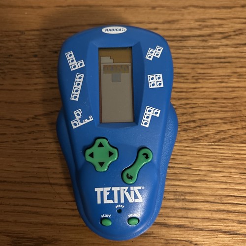 Tetris Radica Handheld Electronic Game 2000 Blue, Tested Working Vintage