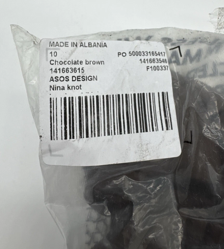 Top de bikini bandeau con nudo Nina marrón talla 6 de Asos Design para mujer NUEVO Foto 3 de 3