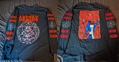 #ad Deicide Long Sleeve Black Men#x27;s Long Sleeve Shirt 68TU76 $24.64